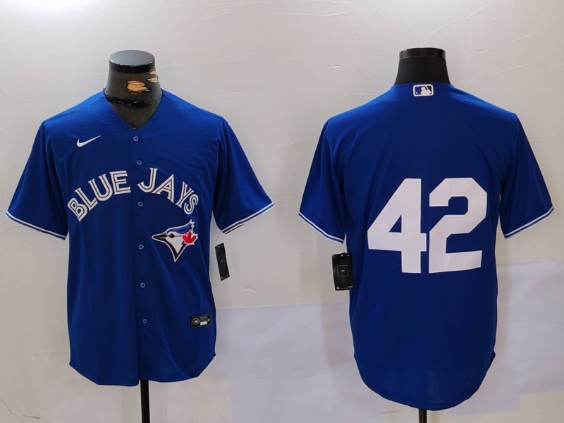 Men Toronto Blue Jays #42 No Name Game 2024 Nike MLB Jersey style 1->indianapolis colts->NFL Jersey